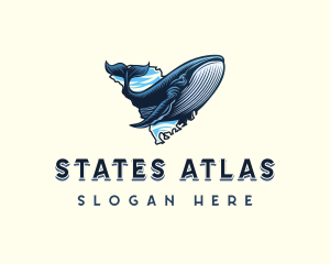 South Carolina Ocean Whale logo design