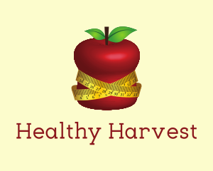 Nutrition - Fit Apple Nutrition Measuring Tape logo design