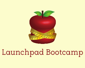 Bootcamp - Fit Apple Nutrition Measuring Tape logo design