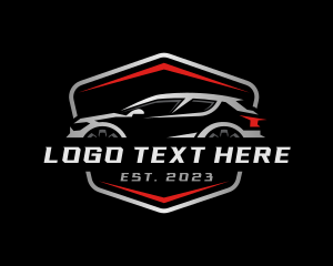 Transport - Race Car Automobile Emblem logo design