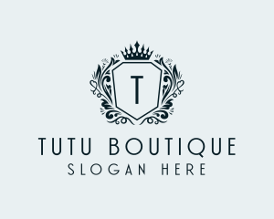 Deluxe Boutique Shield logo design