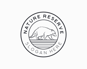 Reserve - Wild Raccoon Animal logo design