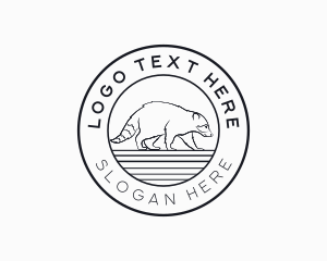 Animal - Wild Raccoon Animal logo design