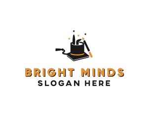 Study - Magic Rabbit Hat School logo design