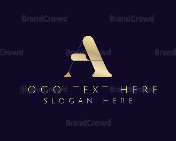 Premium Elegant Letter A Logo