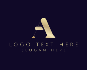 Fashion Designer - Premium Elegant Letter A logo design