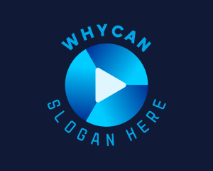 Vlogging - Tech Play Button logo design