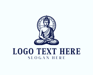 Meditation - Zen Meditation Buddha logo design