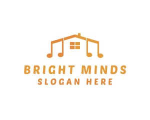 School - House Music School logo design