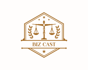 Justice Legal Scale logo design