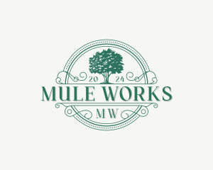 Tree Arborist Garden logo design