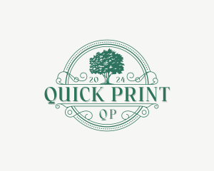 Tree Arborist Garden logo design