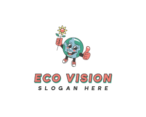 Eco World Flower logo design