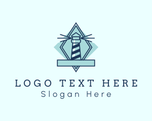 Lighthouse - Maritime Lighthouse Tower logo design