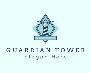 Watchtower - Maritime Lighthouse Tower logo design