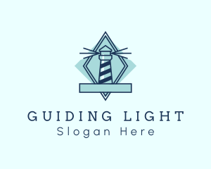 Lighthouse - Maritime Lighthouse Tower logo design