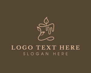 Relax - Light Candle Vigil logo design