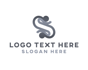 Monogram - Elegant Design Path Letter S logo design