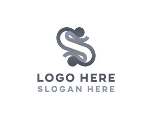 Makeup - Elegant Design Path Letter S logo design