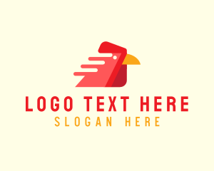 Rooster - Chicken Fast Food logo design