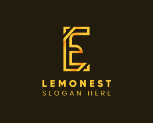 Modern Business Letter E Logo