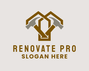 Home Hammer Renovation logo design