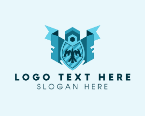Sigil - Banner Eagle Crest logo design