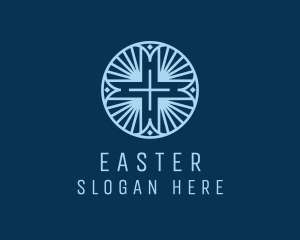 Fellowship - Blue Cross Christianity logo design