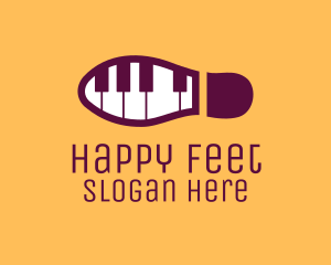 Feet - Piano Tap Dance logo design