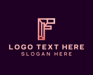 Letter F - Creative Advertising Startup logo design