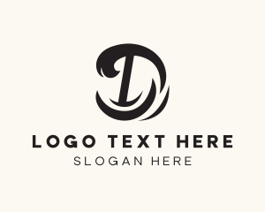 Letter D - Beach Ocean Wave logo design