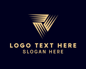 Trading - Triangle Shape Business logo design