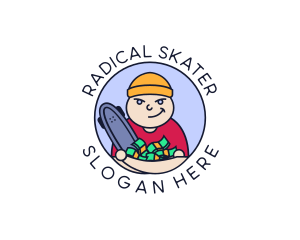 Skater - Skater Boy Money Hustle logo design