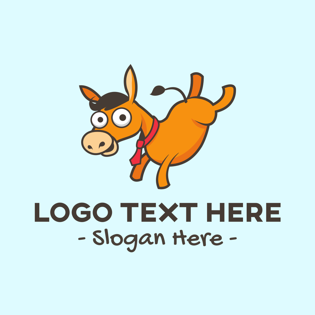 Donkey Cartoon Logo | BrandCrowd Logo Maker