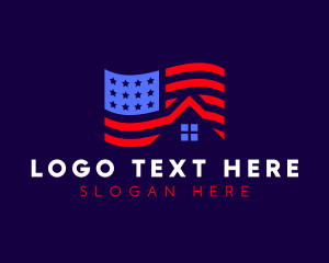 Condo - American Flag Realty logo design