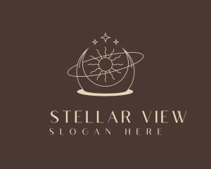 Minimalist Celestial Jewelry logo design