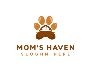 Pet Paw Grooming Logo