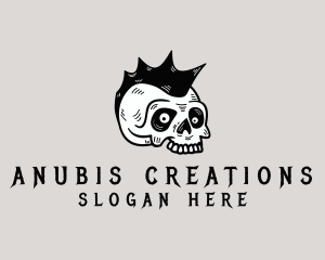 Mohawk Skull Punk logo design