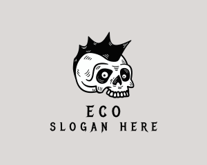 Mohawk Skull Punk logo design