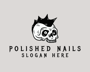 Mohawk Skull Punk logo design