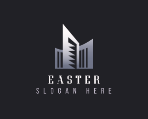 Skyscraper Tower Real Estate Logo