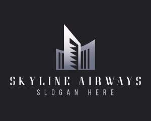 Skyscraper Tower Real Estate logo design