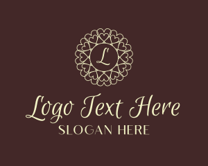 Blogger - Elegant Heart Ornament logo design