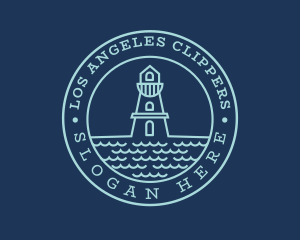 Blue Sea Lighthouse Logo