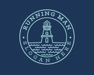 Blue Sea Lighthouse Logo