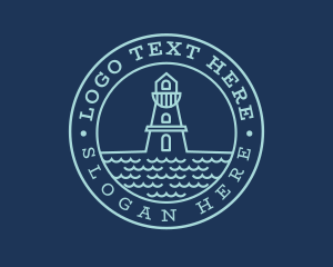 Blue Sea Lighthouse Logo