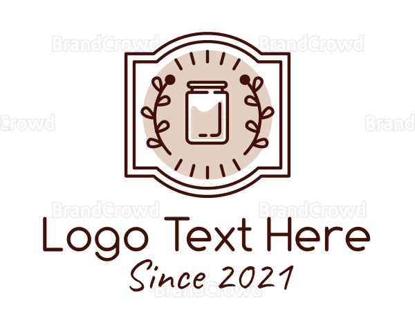 Organic Kombucha Jar Logo