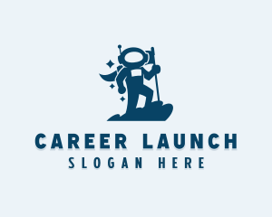 Career Success Astronaut logo design