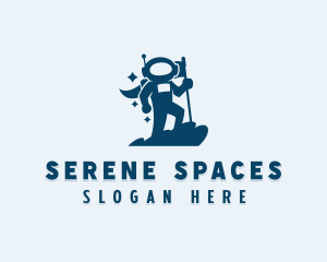 Astronaut Space Costume logo design