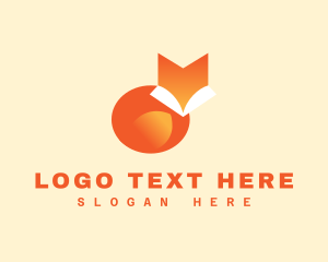 Browser - Orange Gradient Fox logo design